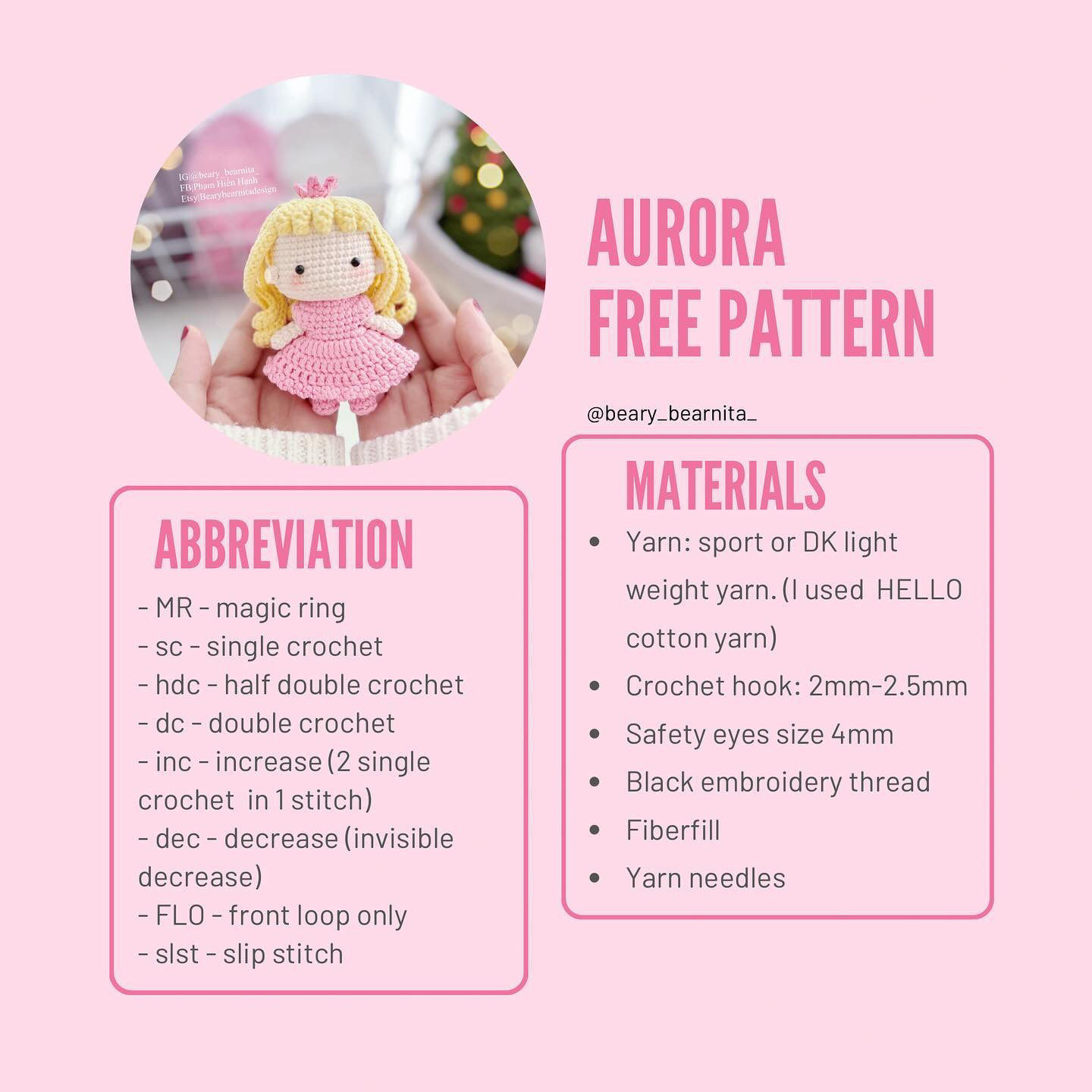 aurora free pattern