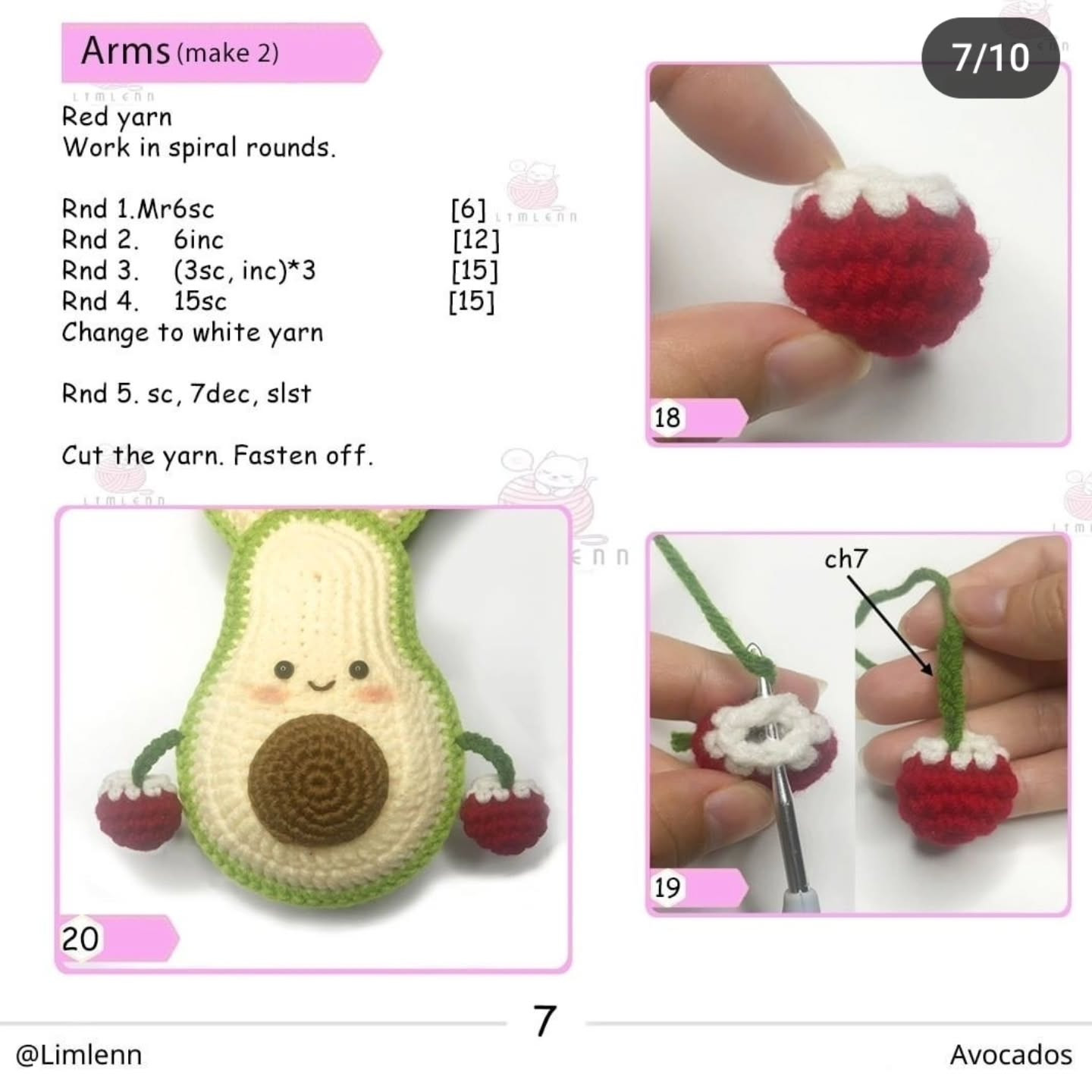 avocados christmas crochet pattern