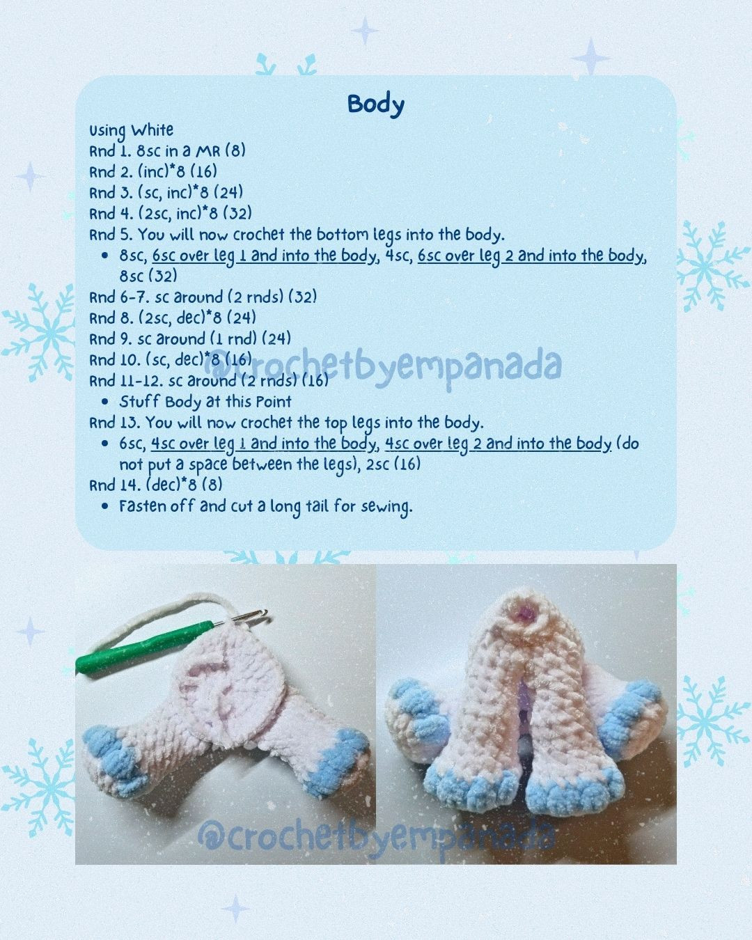 baby yeti free crochet pattern