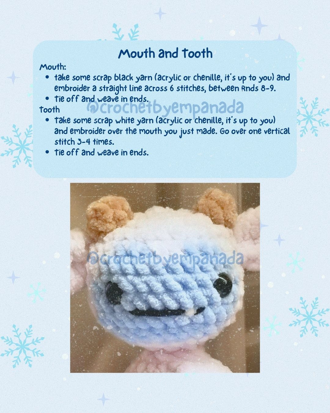 baby yeti free crochet pattern