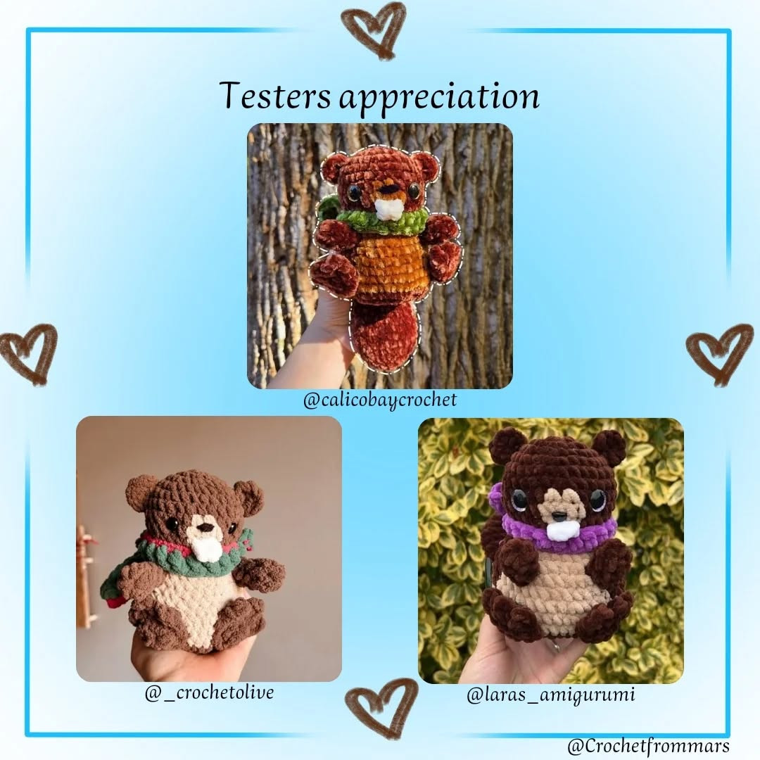 billy the beaver free crochet pattern