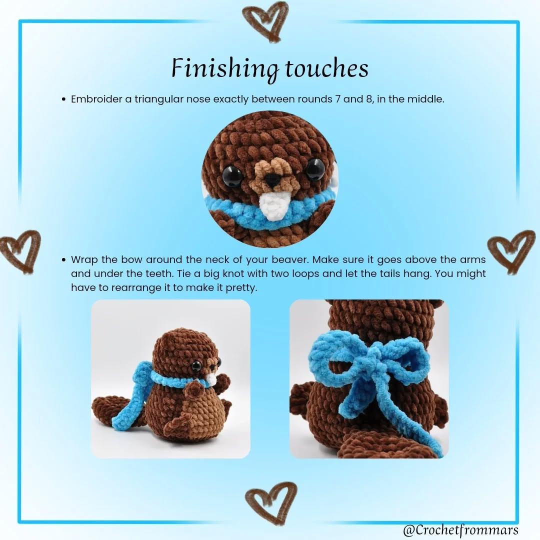 billy the beaver free crochet pattern