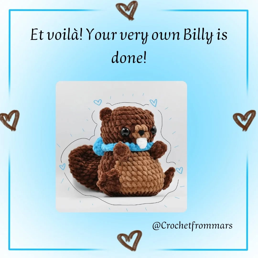 billy the beaver free crochet pattern