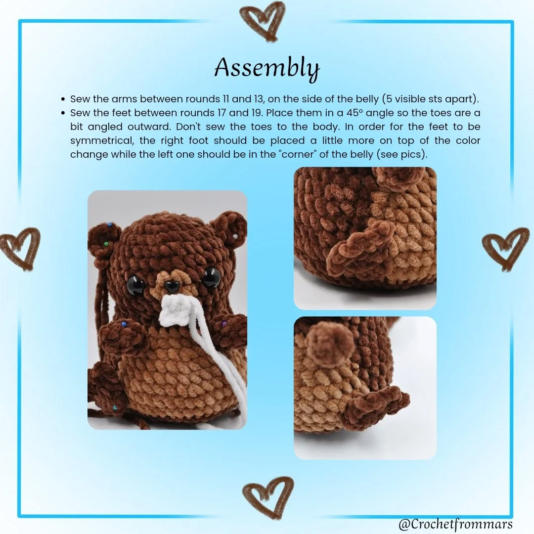 billy the beaver free crochet pattern