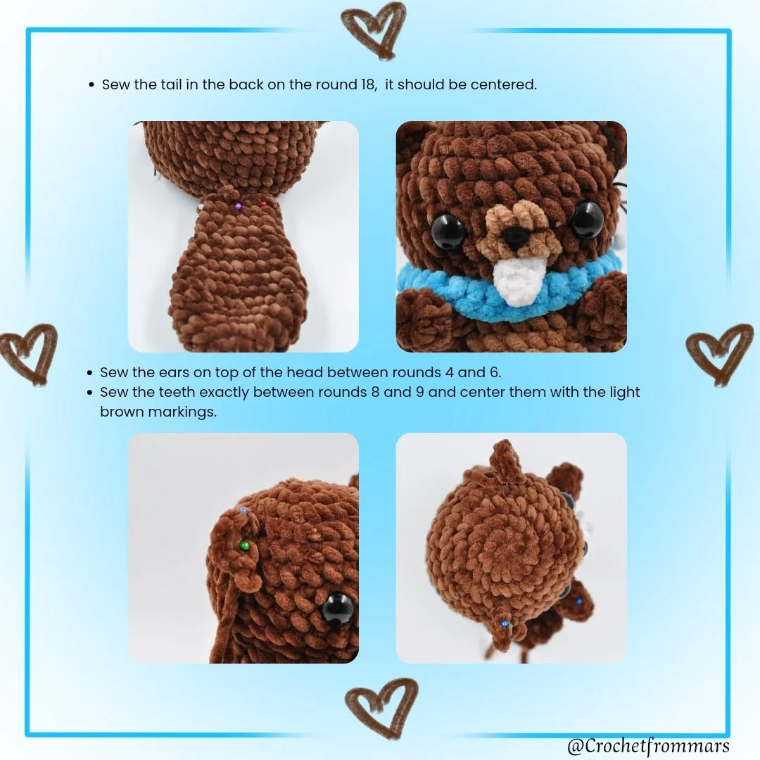 billy the beaver free crochet pattern