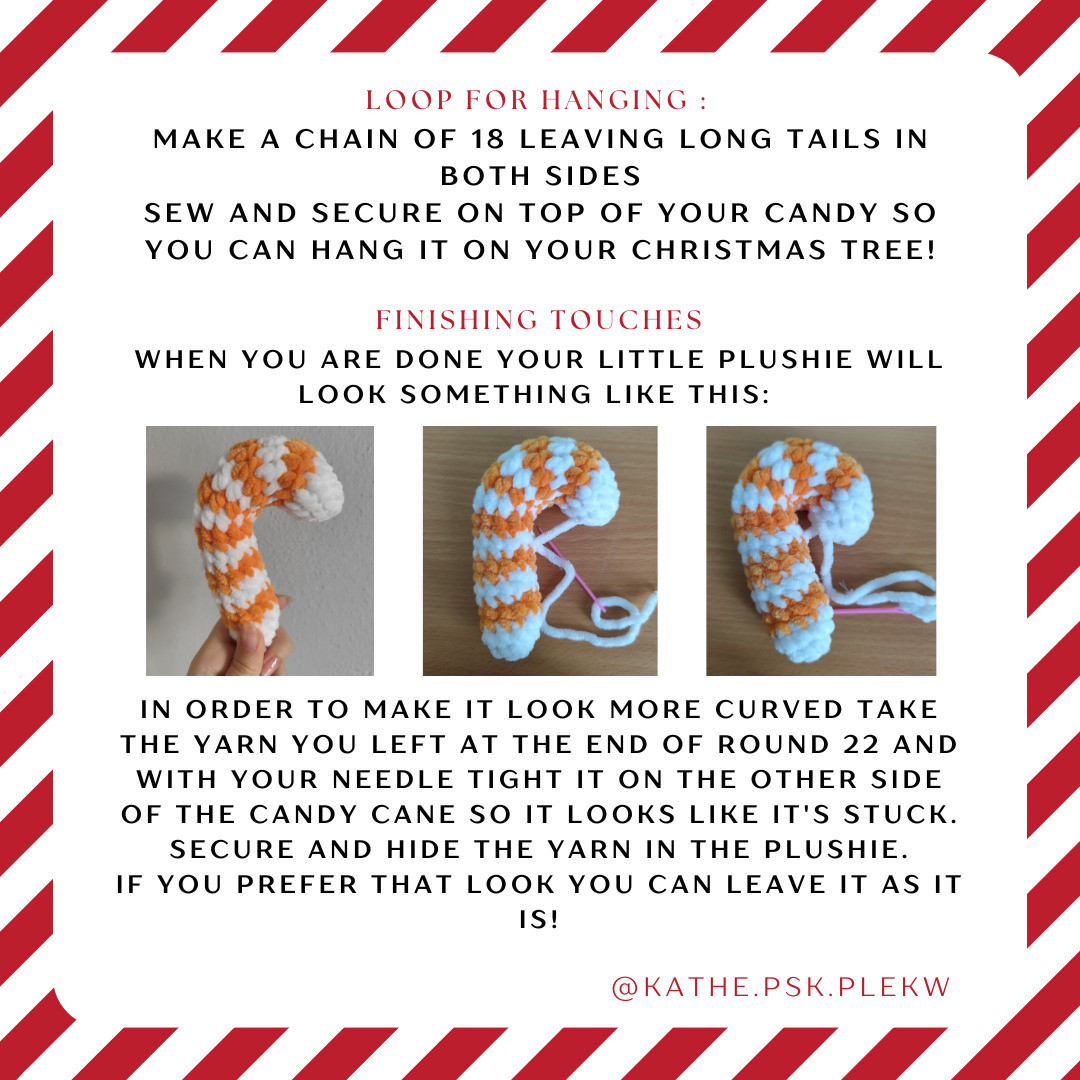 candy cane tree ornament free pattern