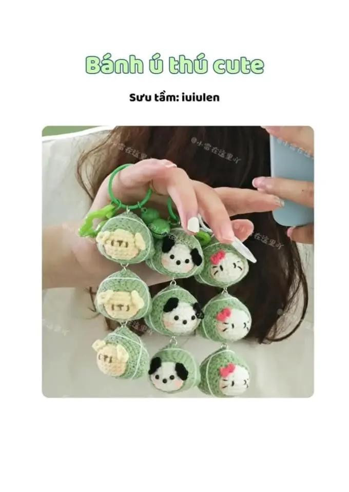 chart bánh chưng, bánh tét, đồ ăn ngày tết, hạt hướng dương, hạt dẻ cười. bánh ú thú cute,