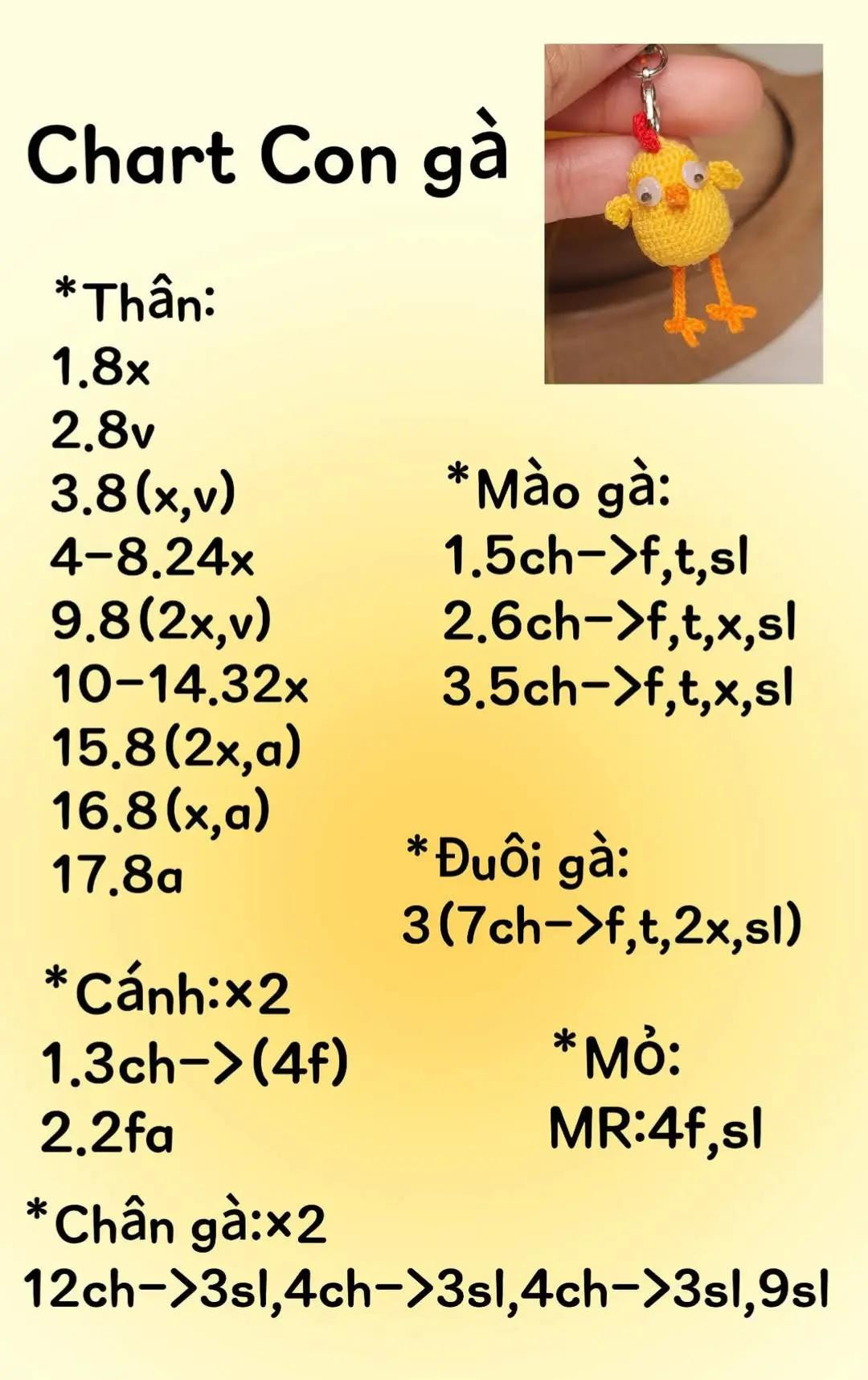 chart móc khóa con gà