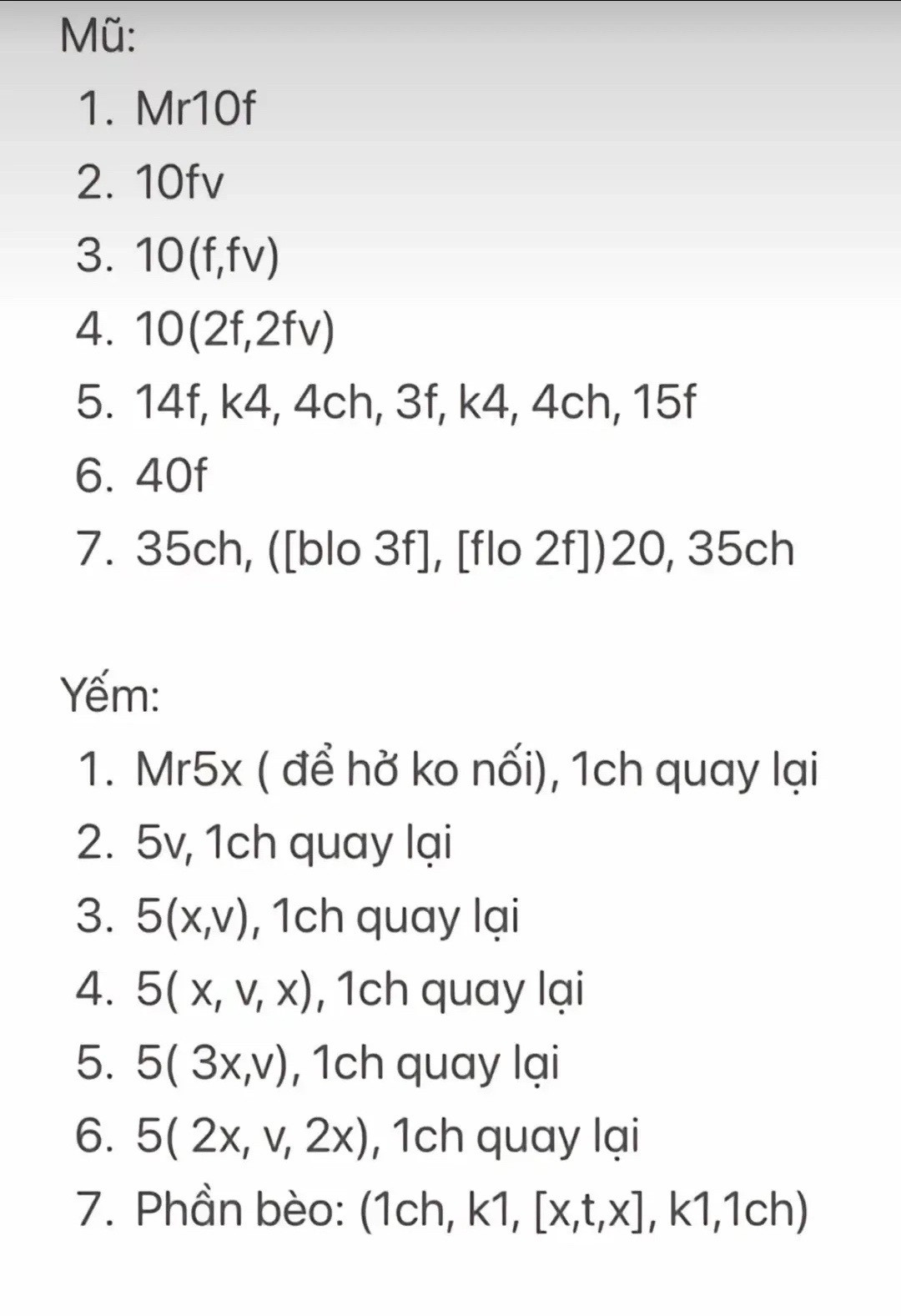 chart móc len thỏ tang tang