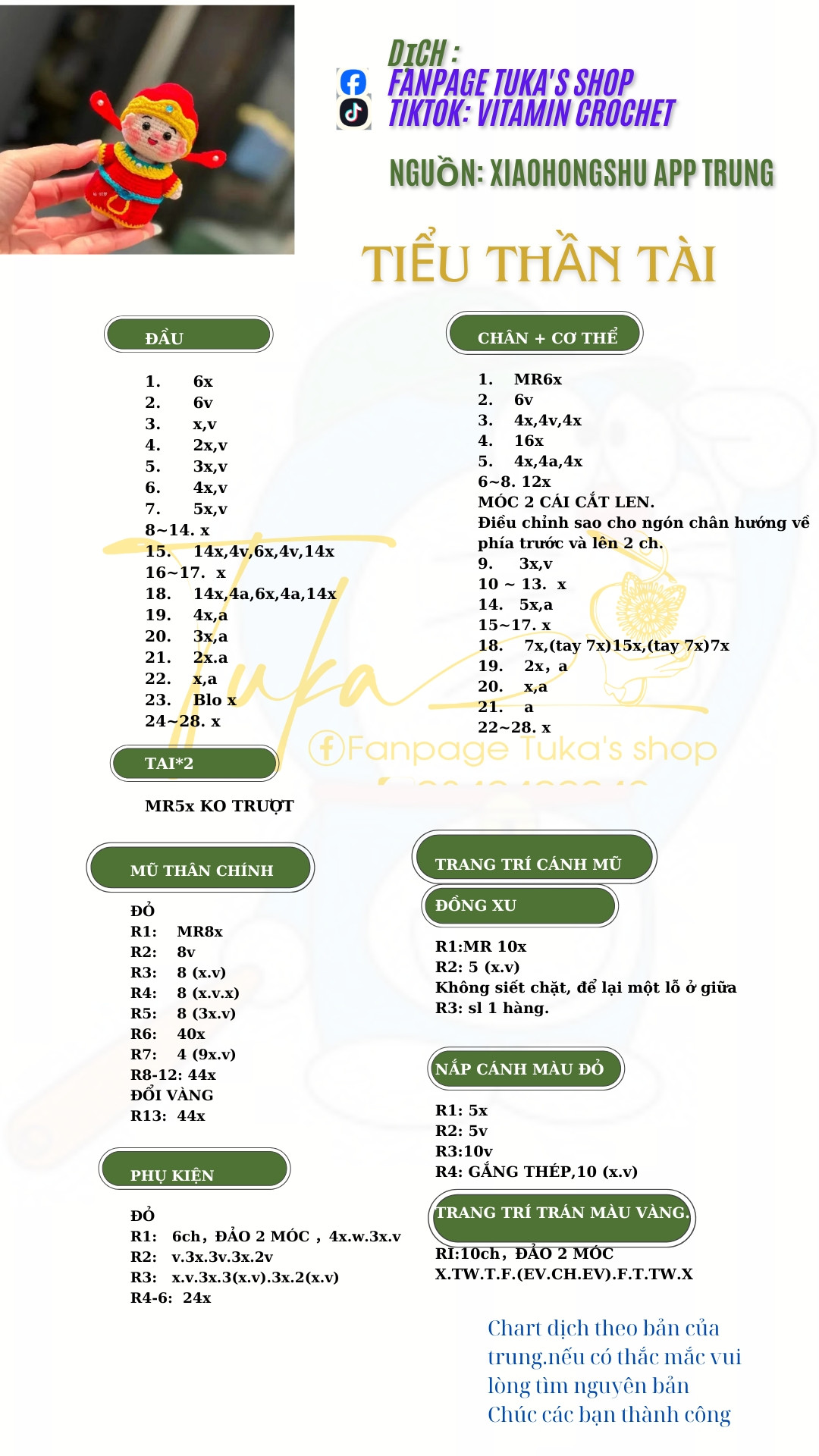 CHART MÓC THẦN TÀI - TIỂU THẦN TÀI