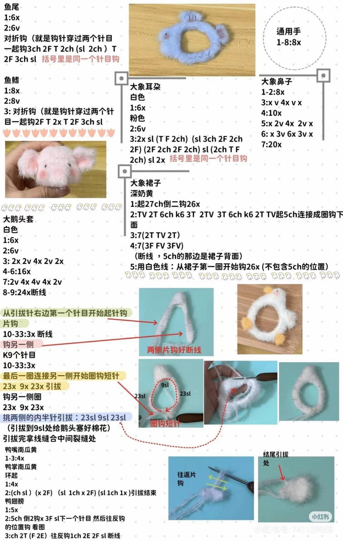 chart móc thú đầu dẹp