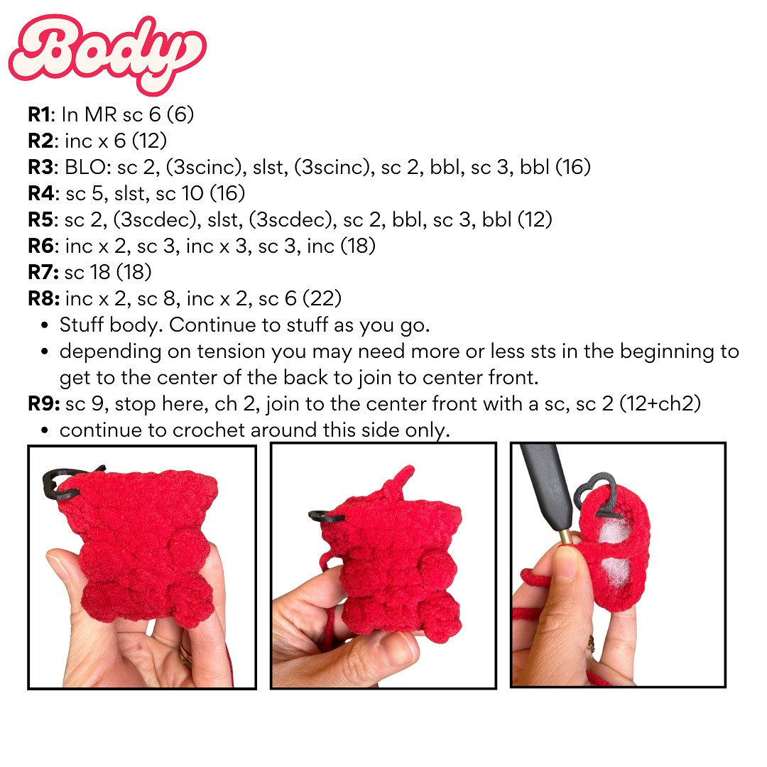 cheeky valentine advanced beginner crochet pattern