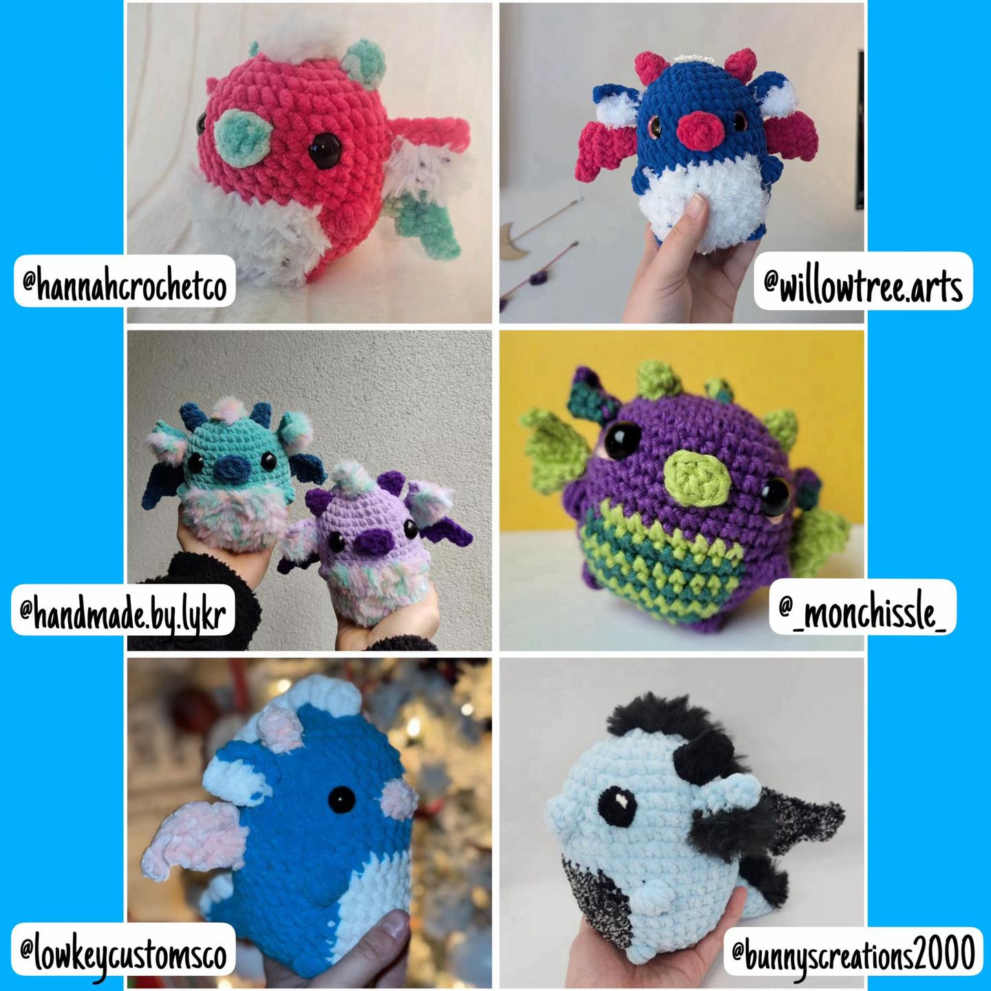 chubby dragon free pattern