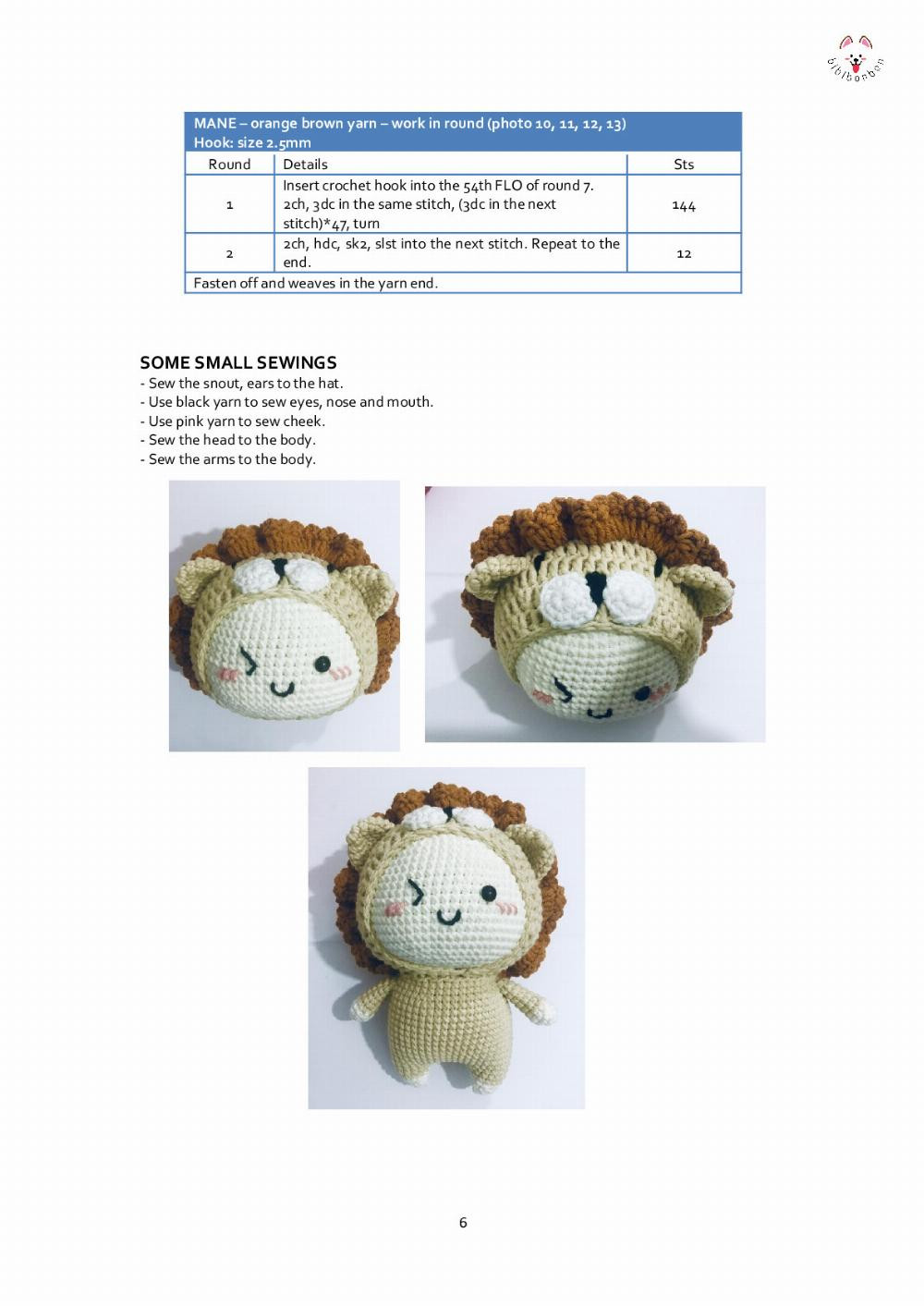 CROCHET PATTERN LEO - THE LITTLE DOLL