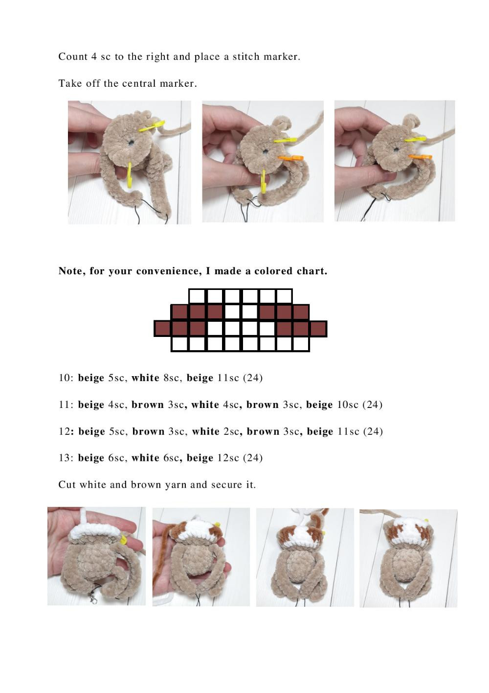 Crochet pattern Sloth keychain Crochet toy pattern