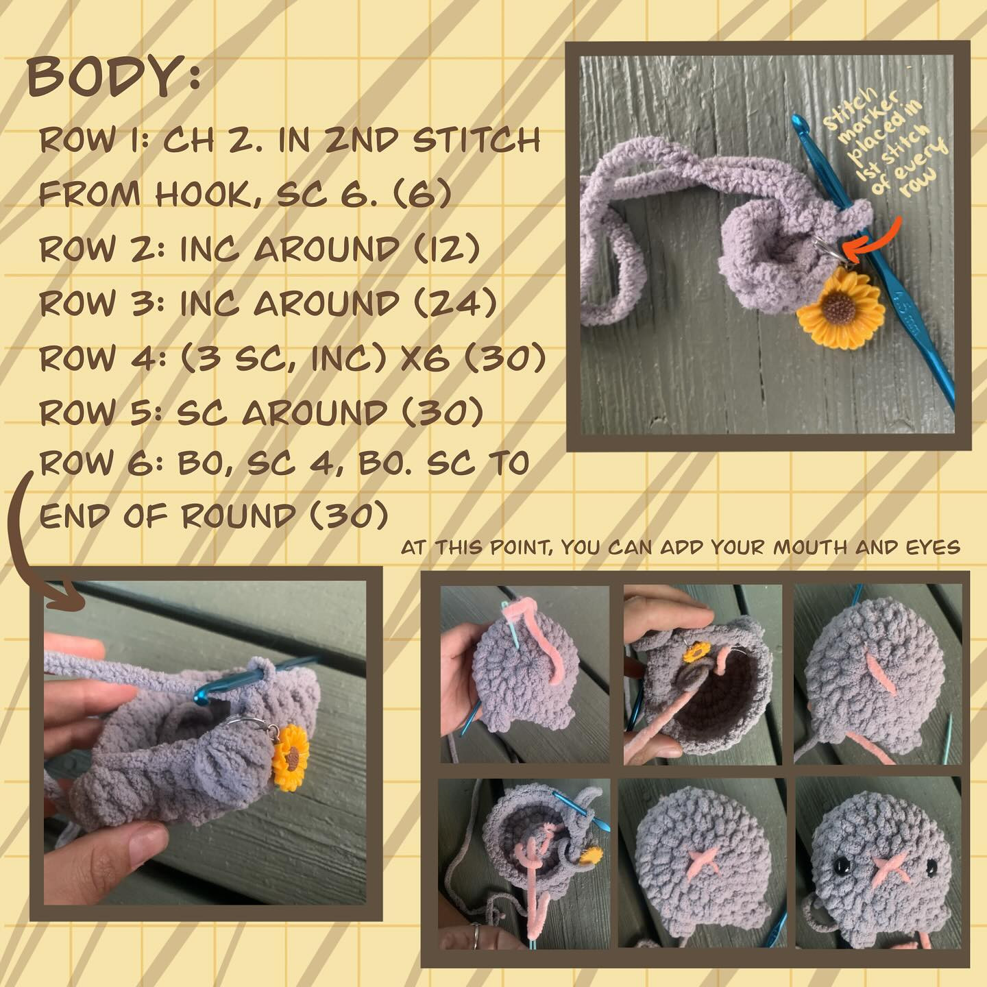 free pattern crochet loafy cats