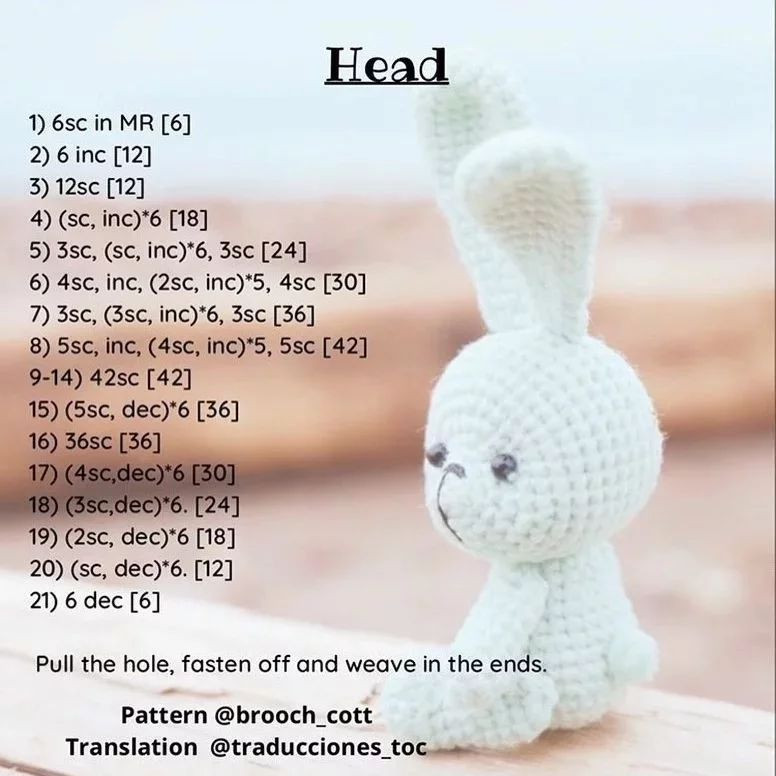 free pattern little bunny, Cute Bunny