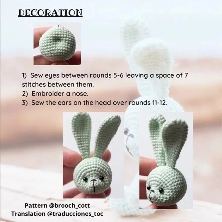 free pattern little bunny, Cute Bunny