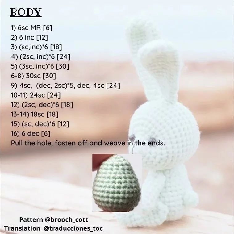 free pattern little bunny, Cute Bunny