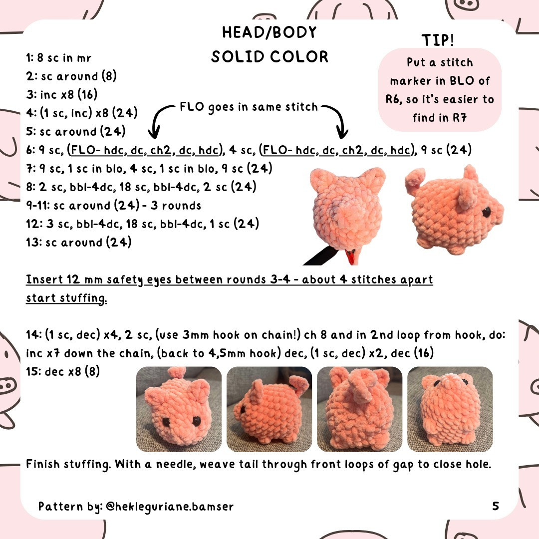 free pattern loaf pigs