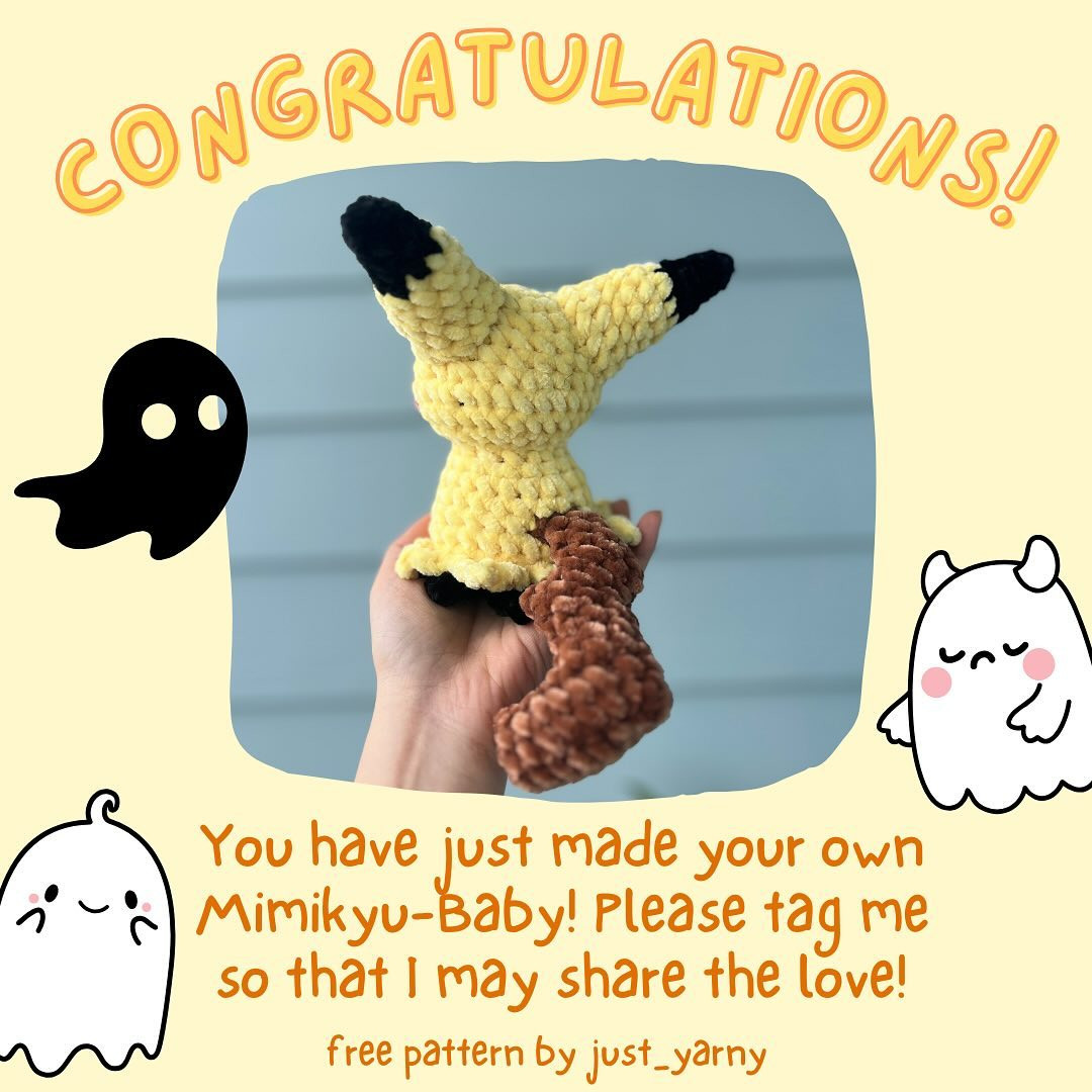 free pattern mimikyu baby