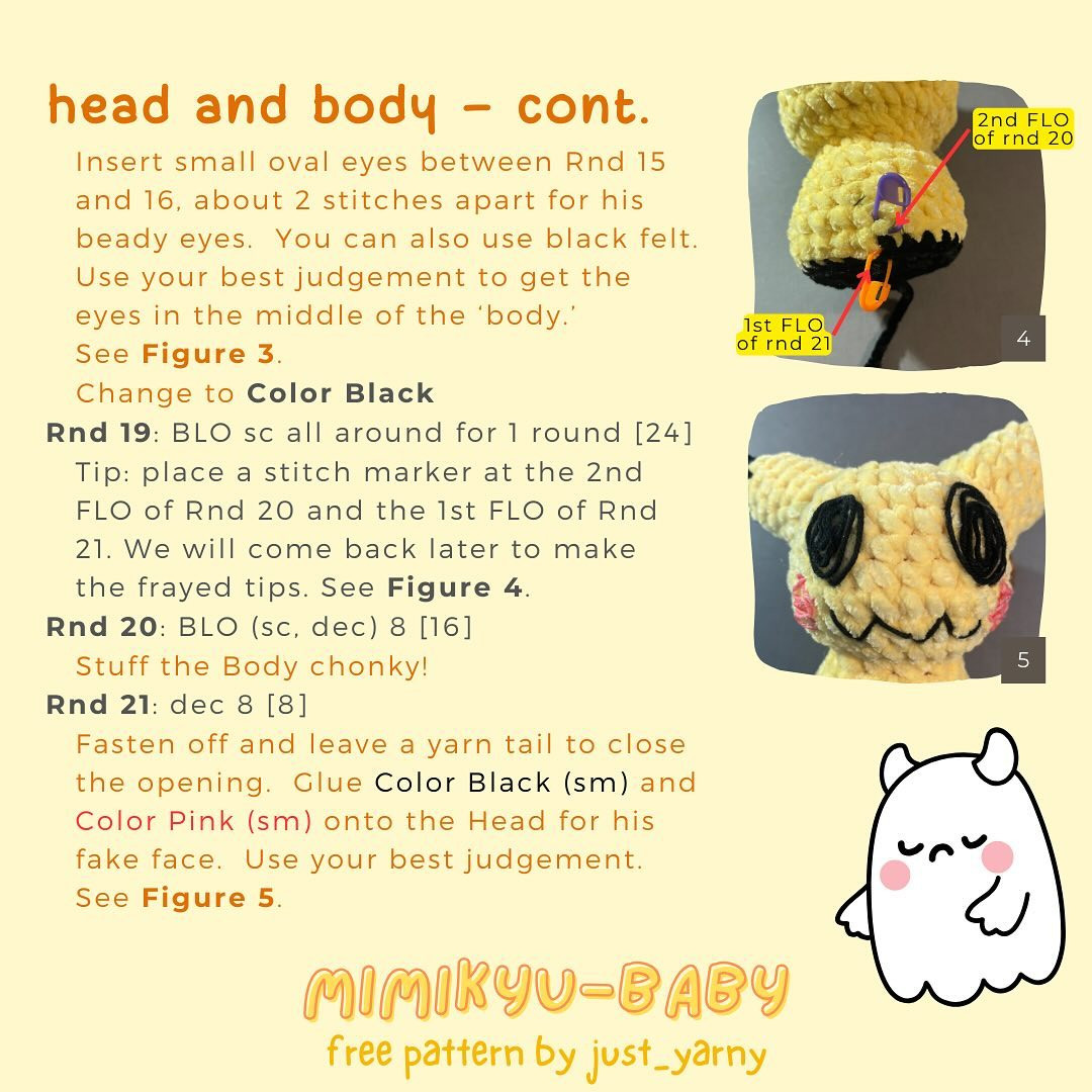 free pattern mimikyu baby