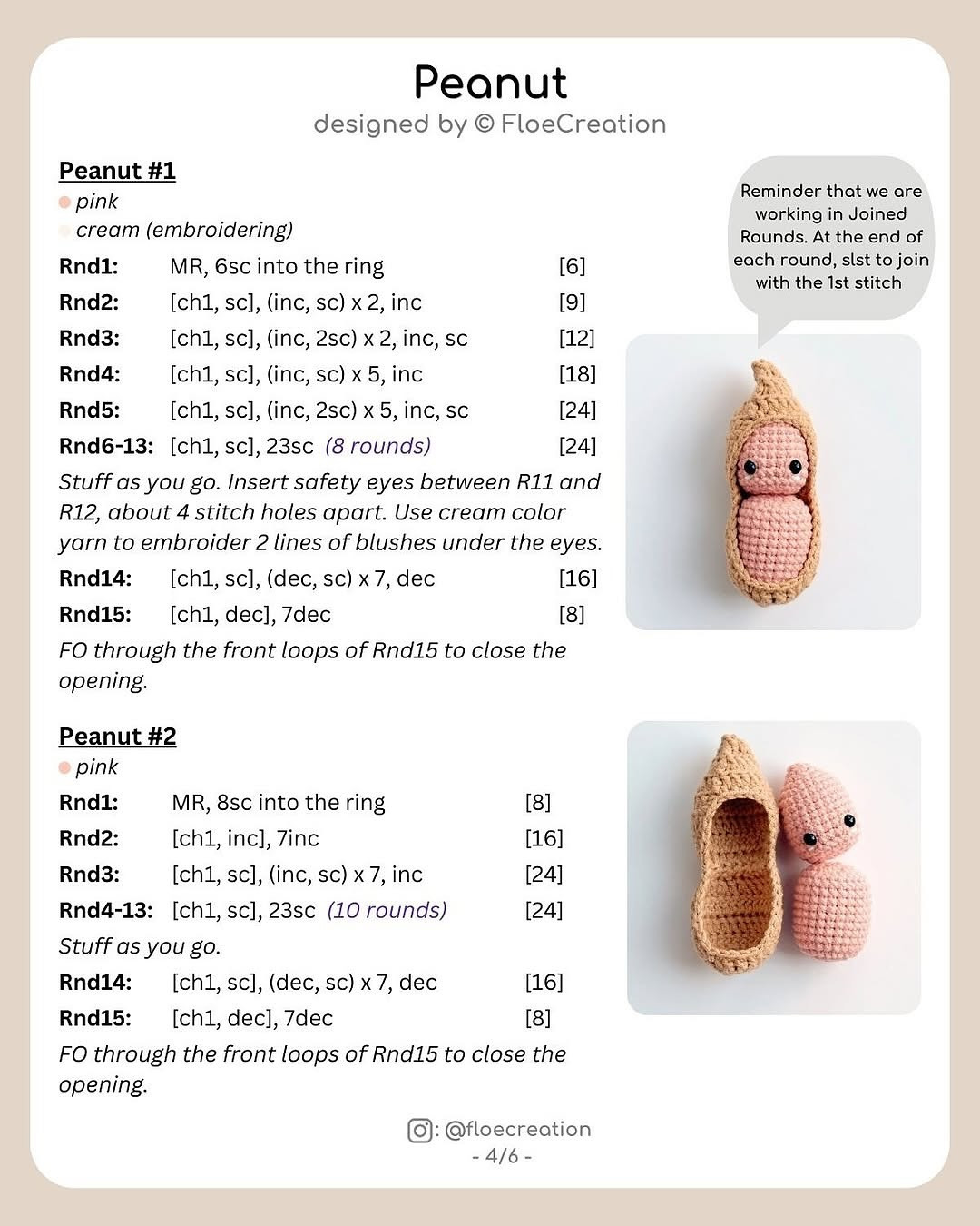 free pattern peanut