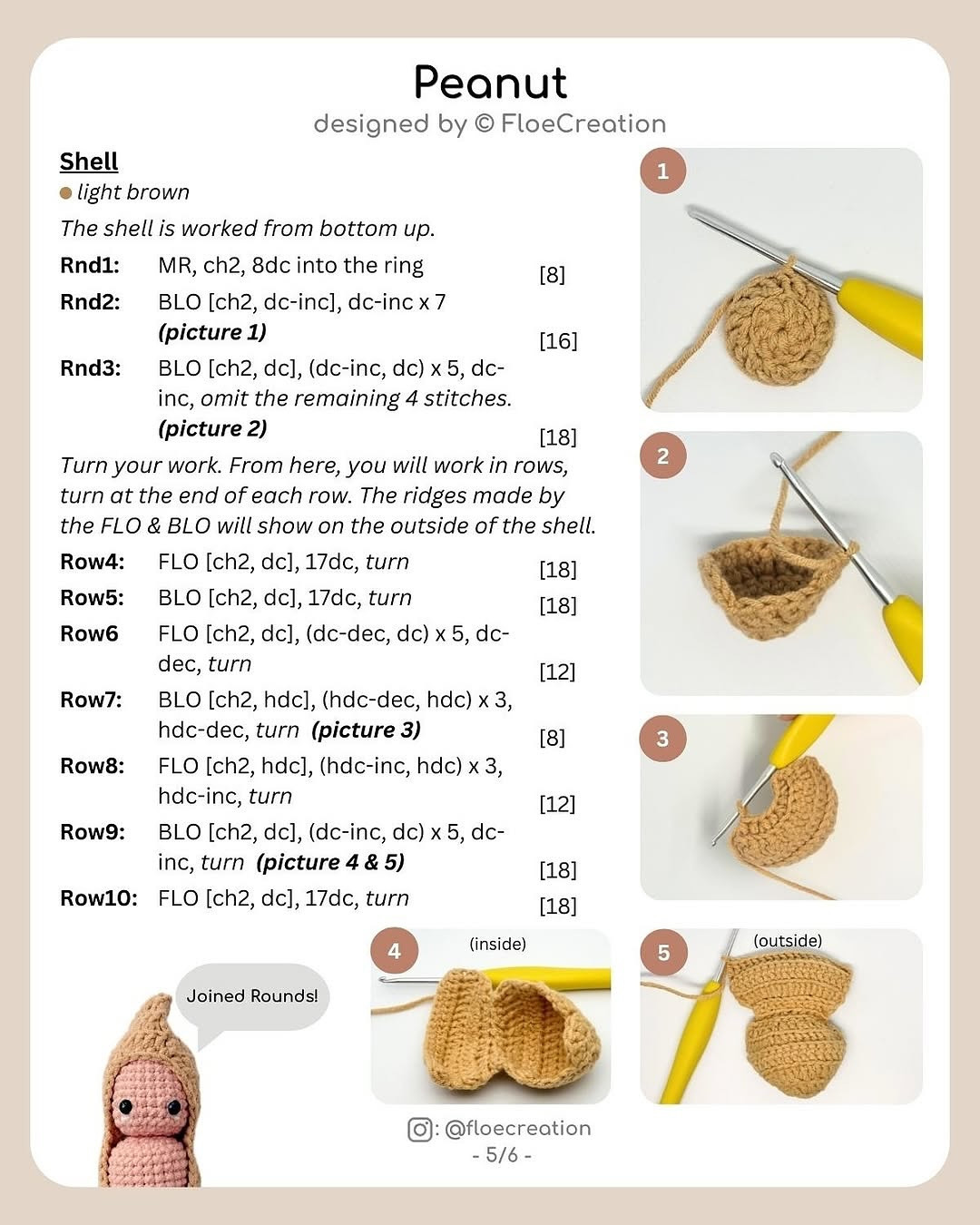 free pattern peanut