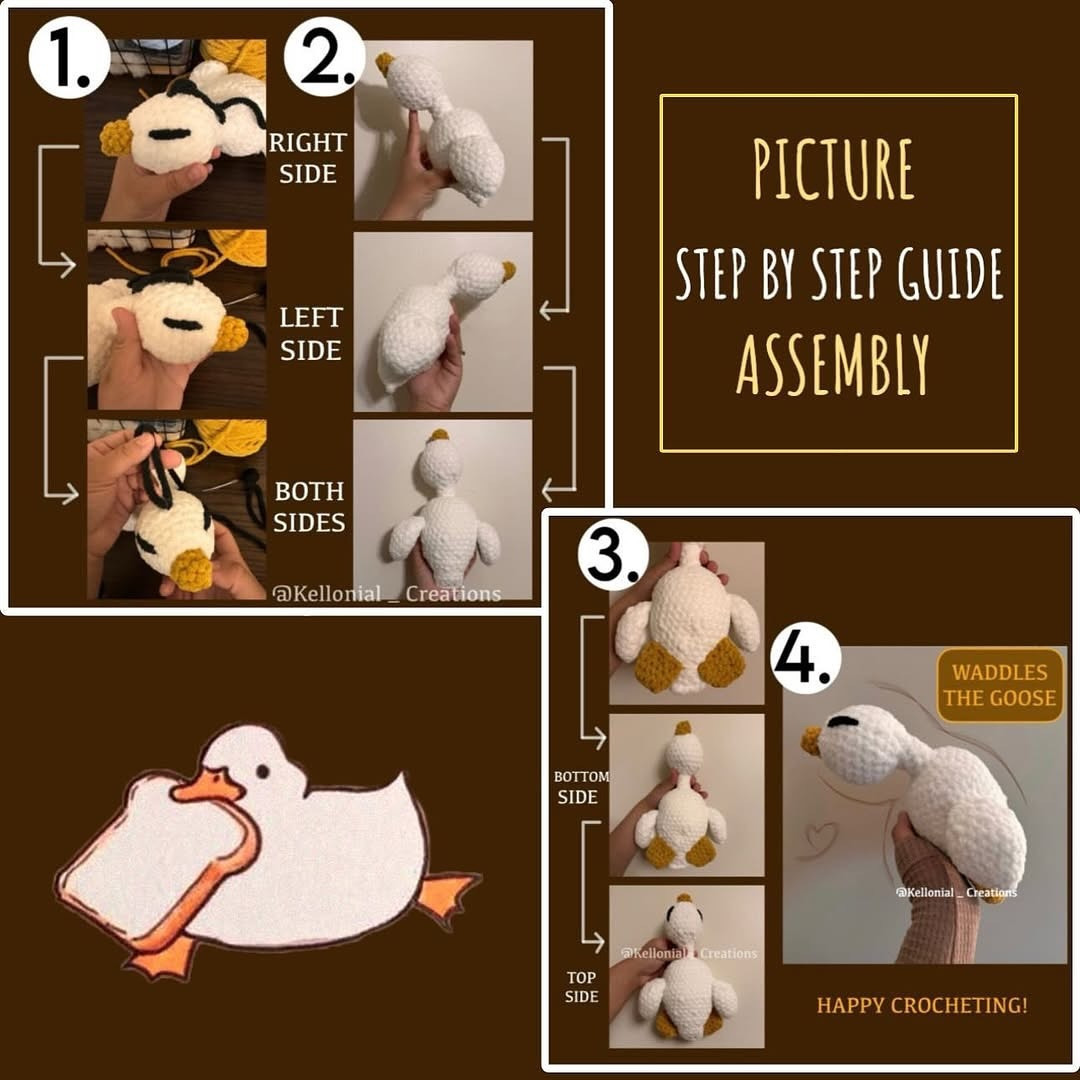 free pattern waddles the goose