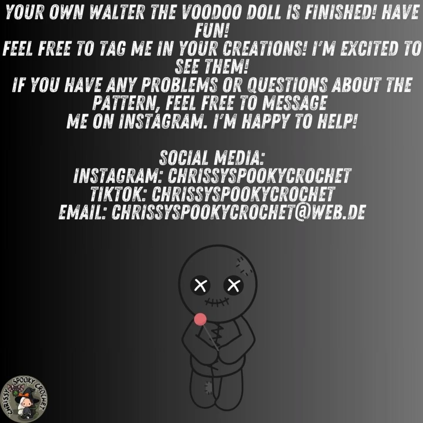 free pattern walter the voodoo doll