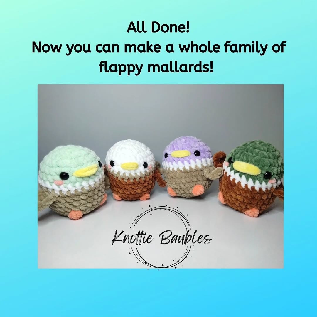 my flappy mallard free crochet pattern