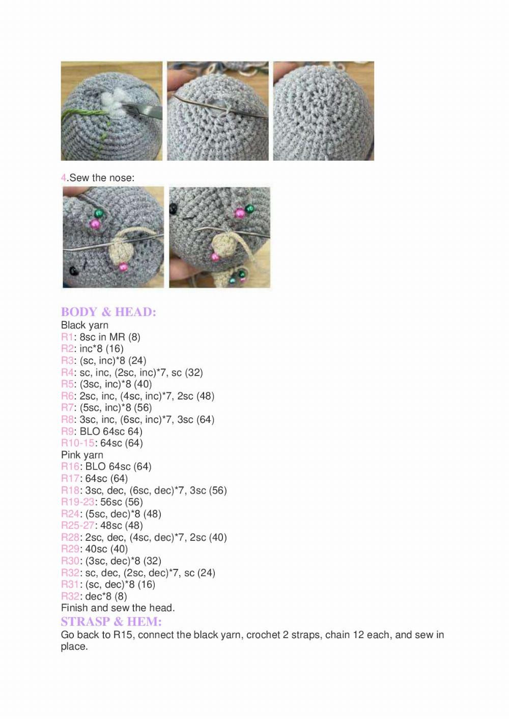 Oliver The Bunny Crochet PDF Free Amigurumi Pattern