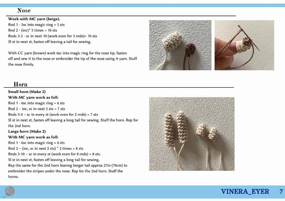 PDF CROCHET PATTERN "rattle_deer"