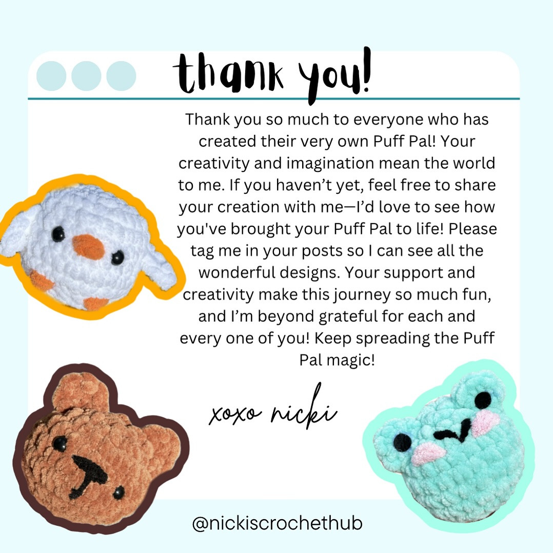 puff pals free pattern