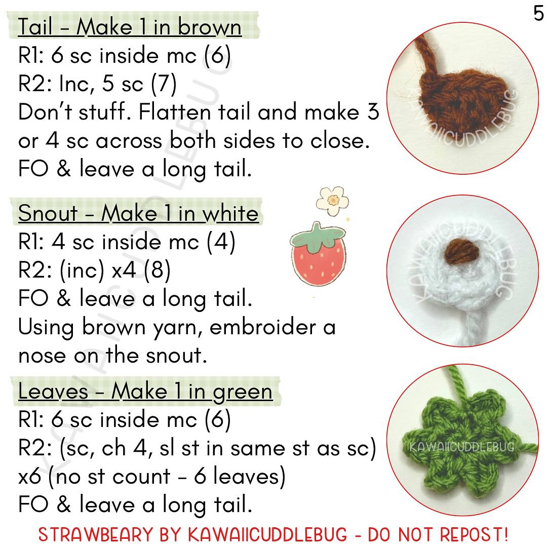 strawbeary free pattern