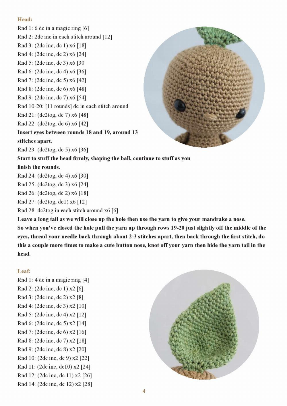 “Taproot the Mandrake” Crochet pattern