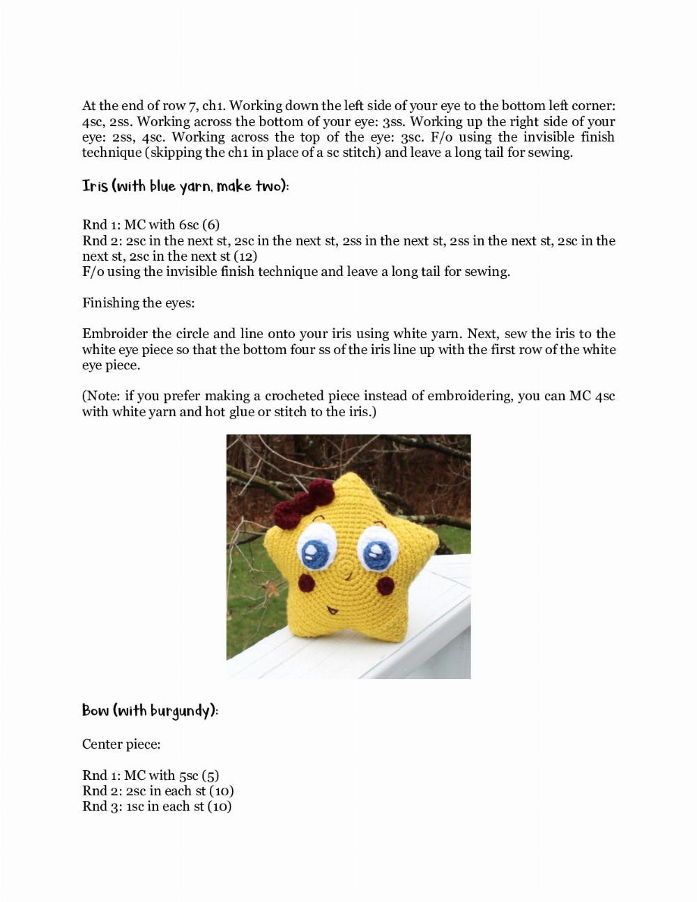 The Little Star Free Crochet Pattern