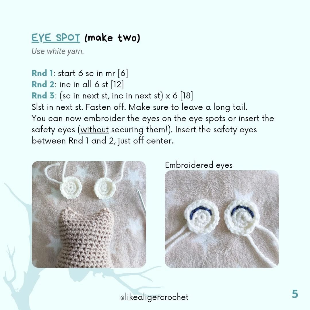 twig the owlet free pattern