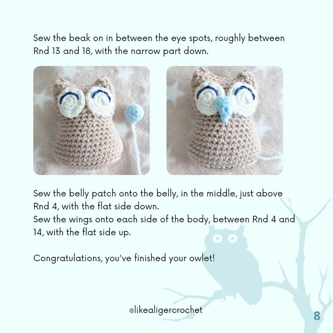 twig the owlet free pattern