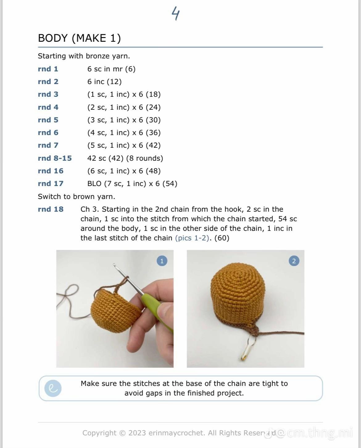 andre the rooster crochet pattern