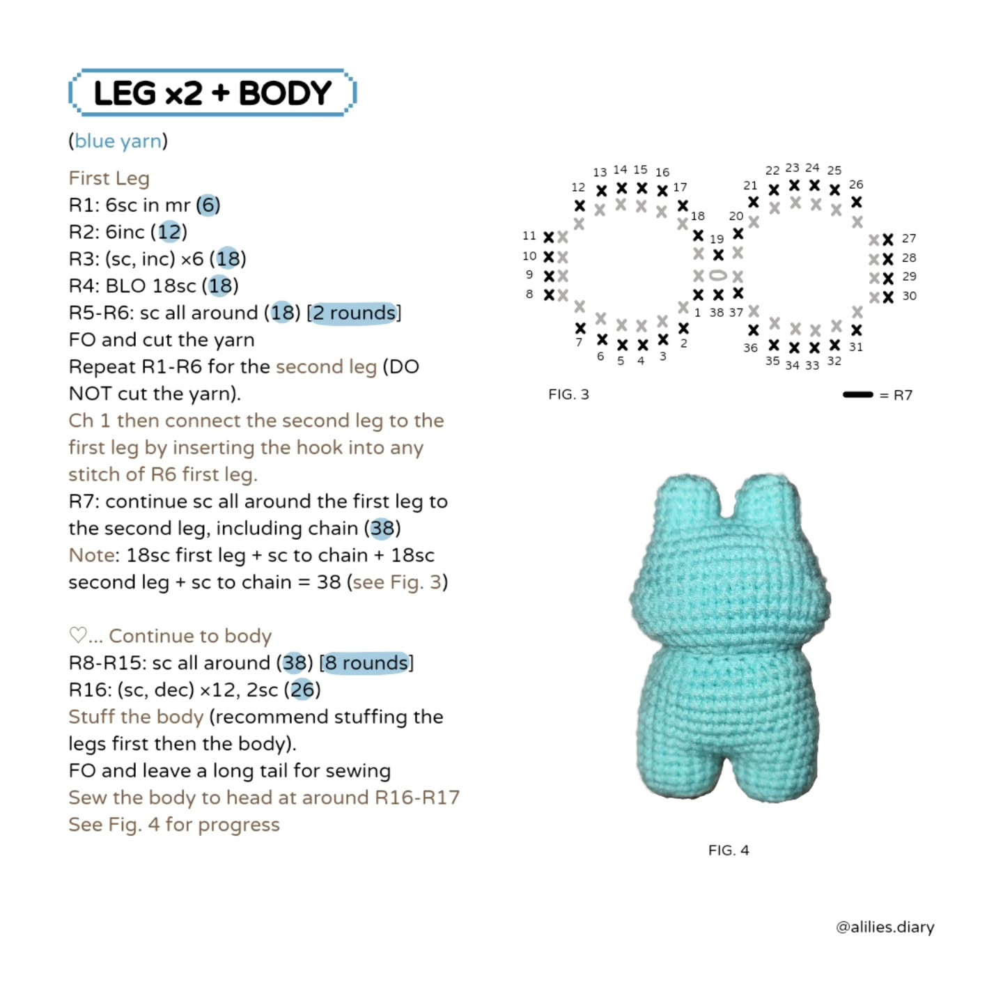 Bear from Crafty Crew Pattern (FREE) 🐻💙🎀