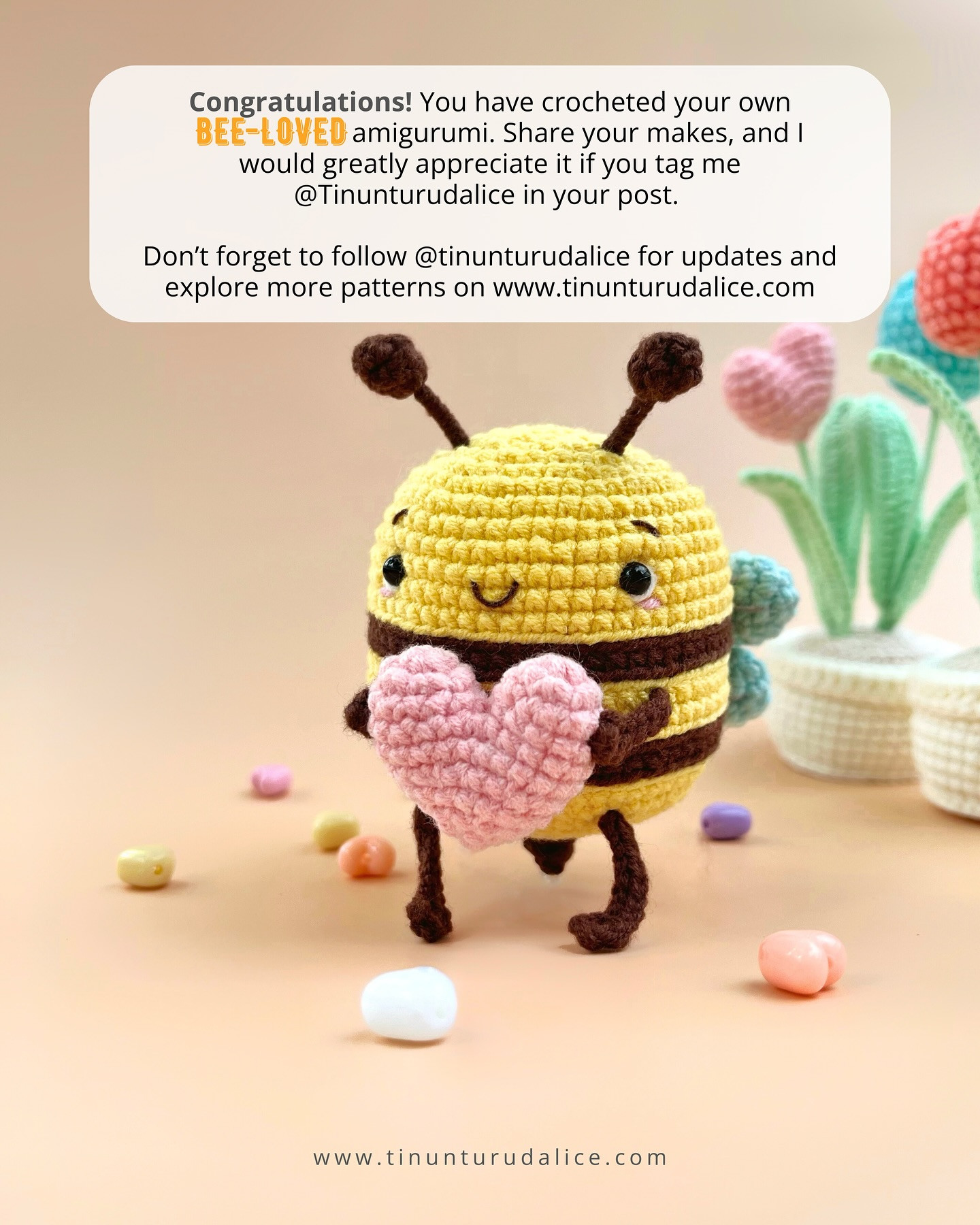 BEE-LOVED free crochet pattern