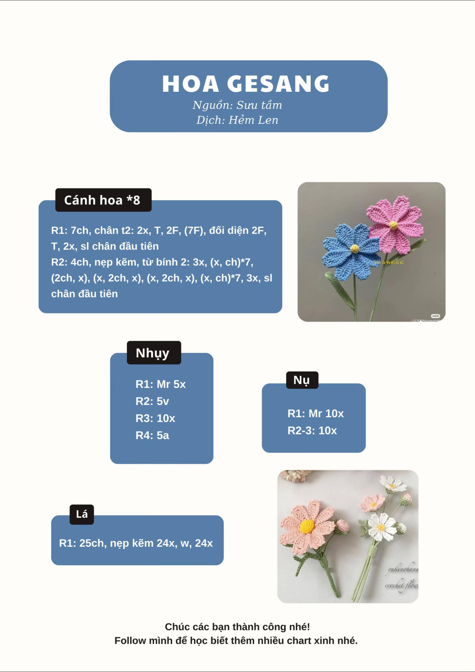 chart hoa gesang