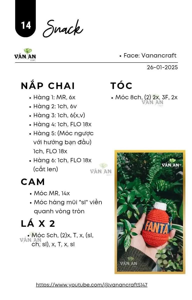 chart móc chai nước ngọt fanta