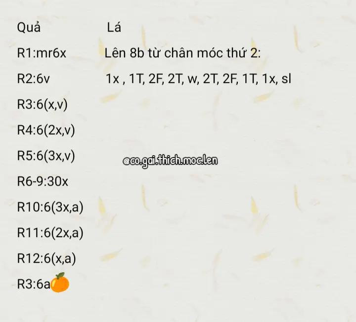 Chart móc quả quýt 🍊✨✨