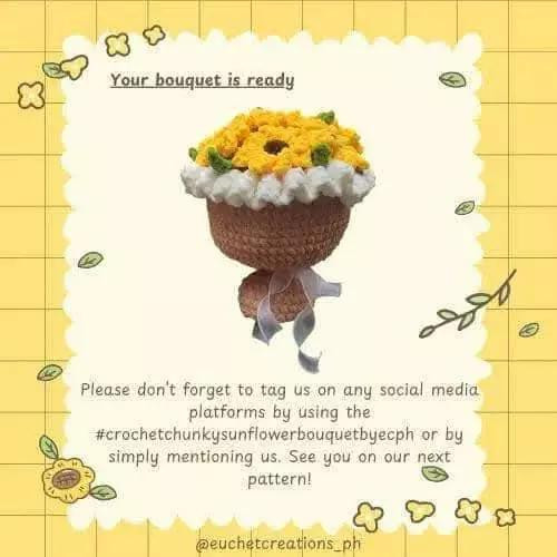 chunky sunflower bouquet