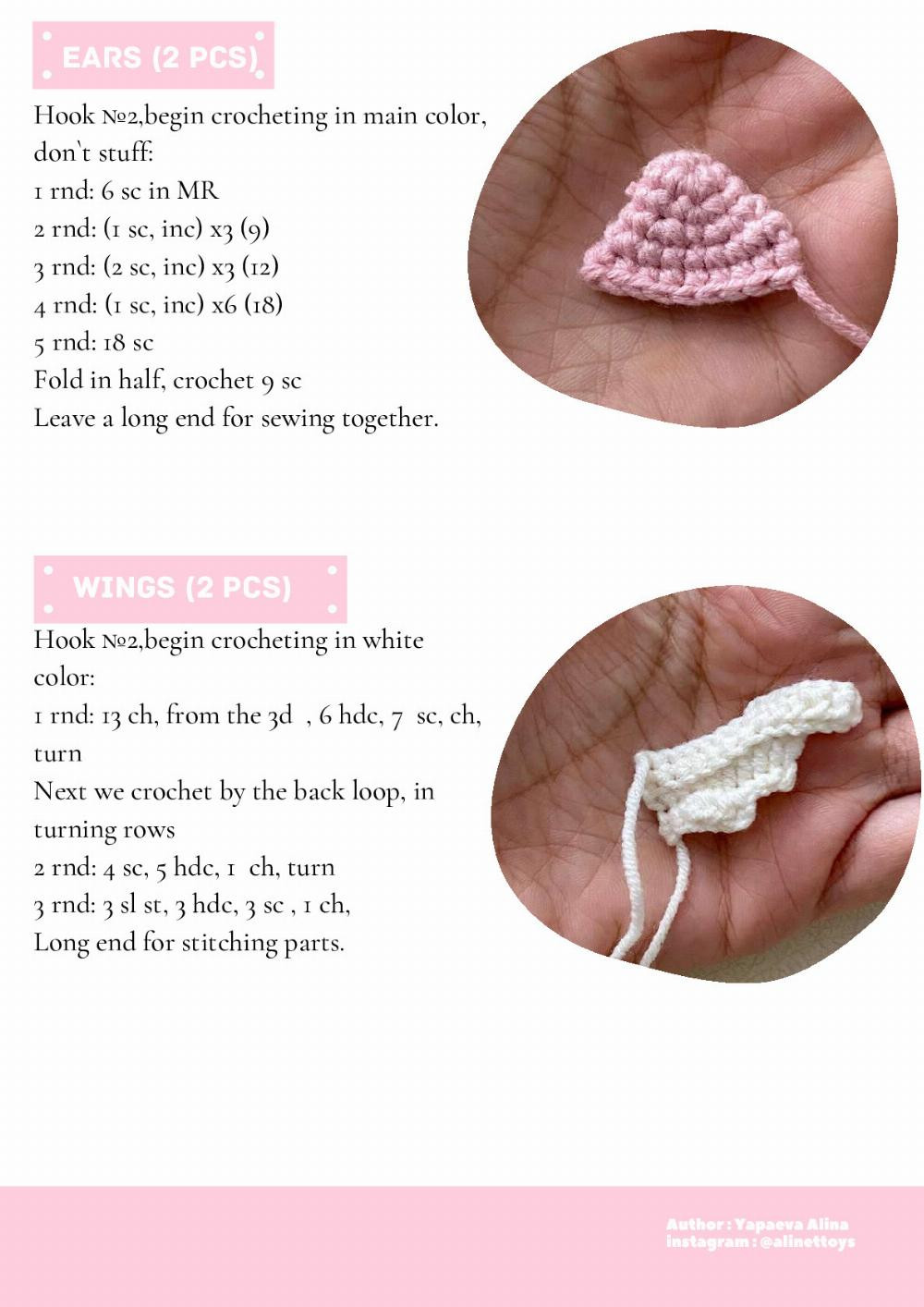 crochet pattern PIG ROSIE