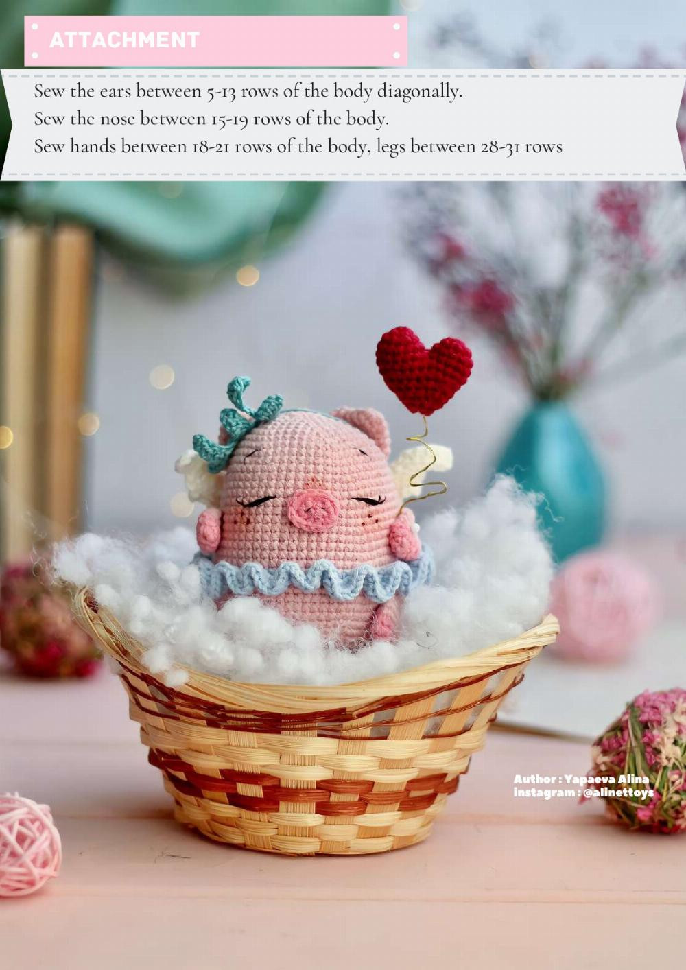 crochet pattern PIG ROSIE