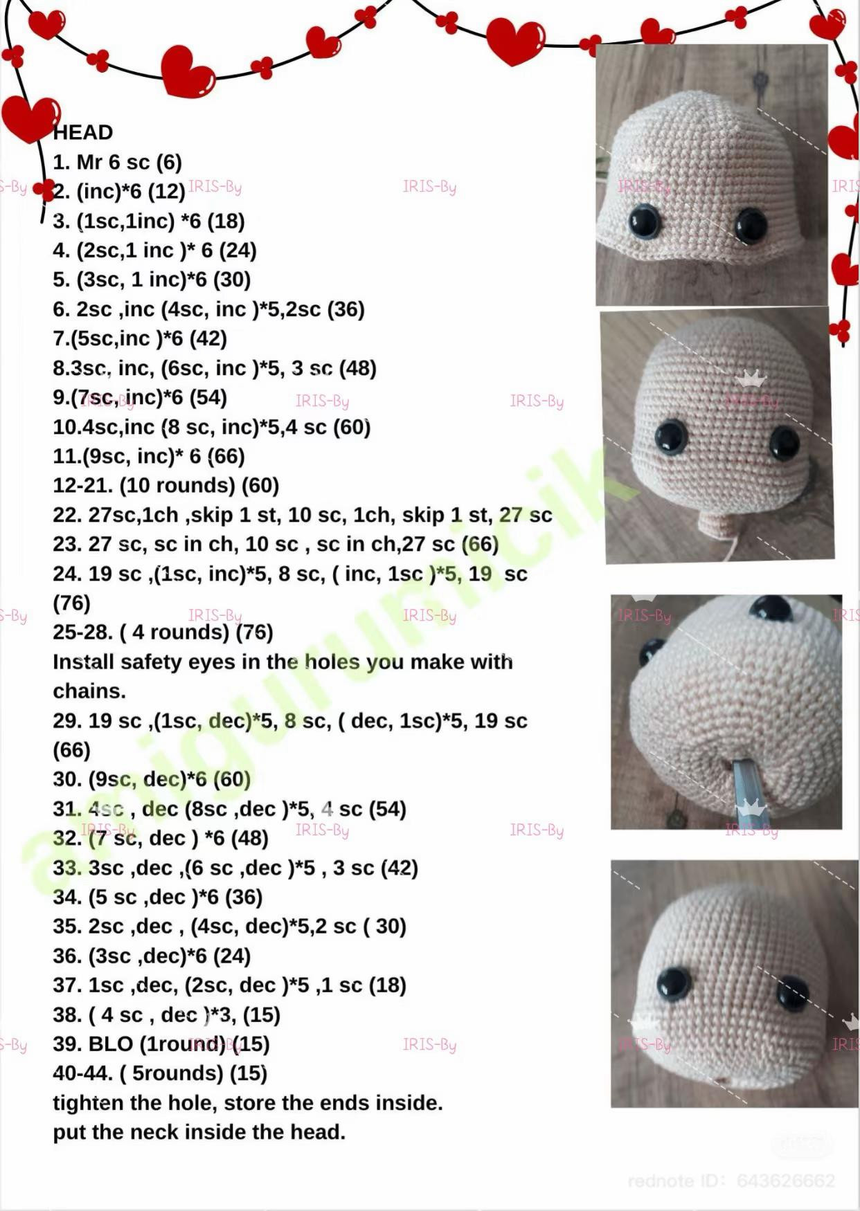 crochet pattern valentina doll