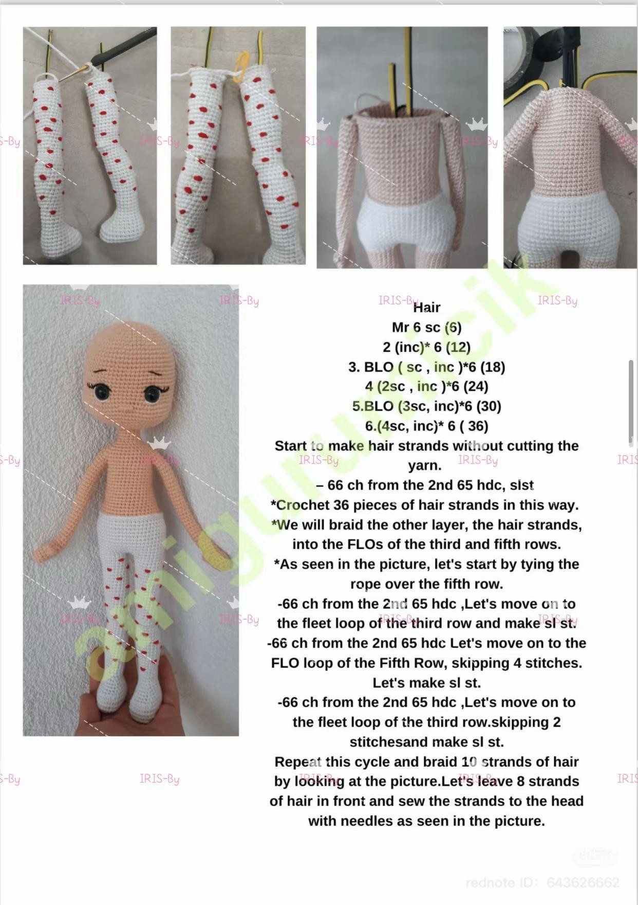 crochet pattern valentina doll